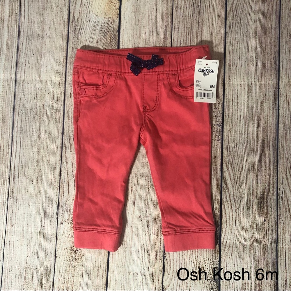 Pink pull on pants